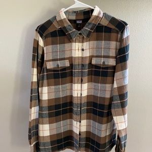 Patagonia Plaid flannel shirt / size 12